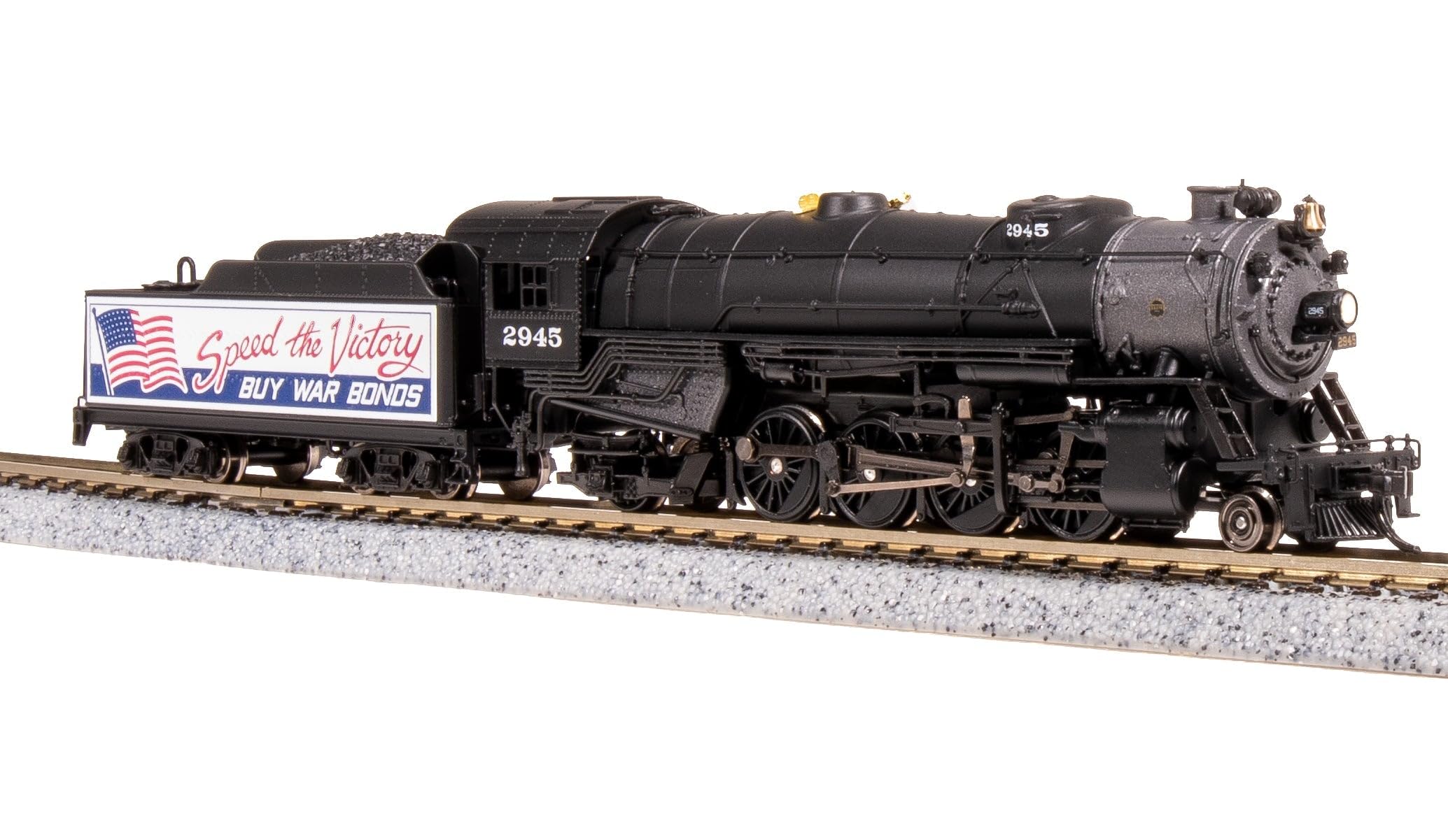 Broadway Limited 7842 USRA Heavy Mikado, War Bonds Billboard, Paragon4 Sound/DC/DCC, N (NP) Scale