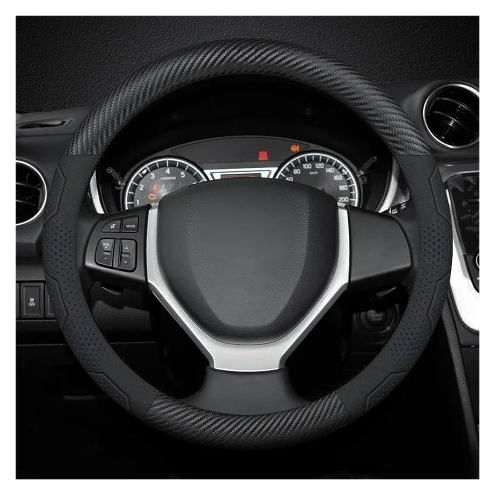 Volante Coche Funda para Volante De Coche para Suzuki para Baleno para Equator para Ciaz para Samurai para Ertiga Accesorios Funda De Volante