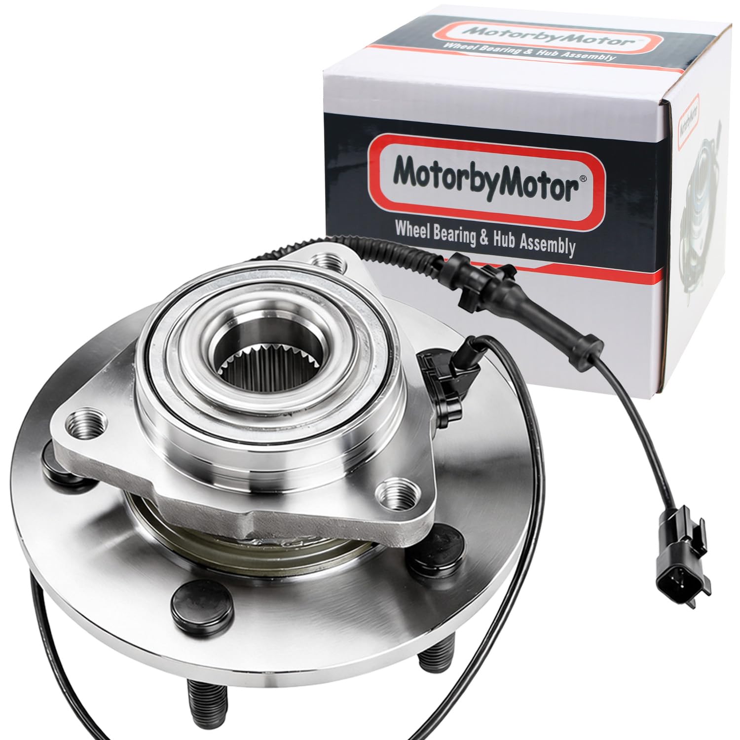 MotorbyMotor 515151 Front Wheel Bearing and Hub Assembly Fits for 2012-2018 Dodge Ram 1500, 2019 Dodge Ram 1500 Classic Wheel Hub Bearing Assembly with ABS 5 Lugs