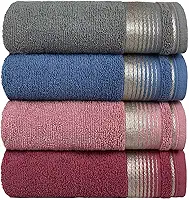 Kit Com 4 Toalhas de Rosto Gigante Alta Absorção Sublime 45x70cm - Central Toalhas (KIT 1)