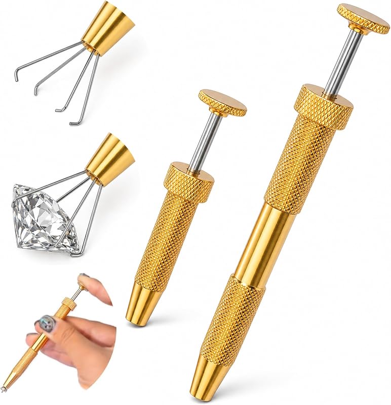 PierceGlowStar Kit com 2 Pinças para Esferas de Piercing Douradas