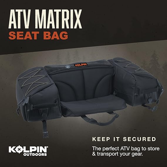 Kolpin Matrix Seat Bag - Black - 91155, 32 x 22 x 11