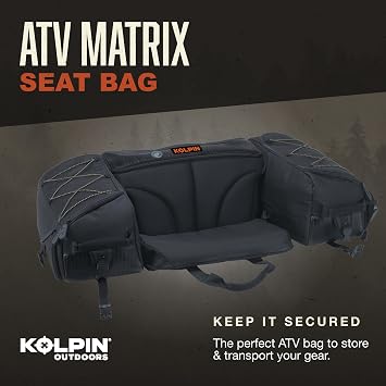 Kolpin Matrix Seat Bag - Black - 91155, 32 x 22 x 11