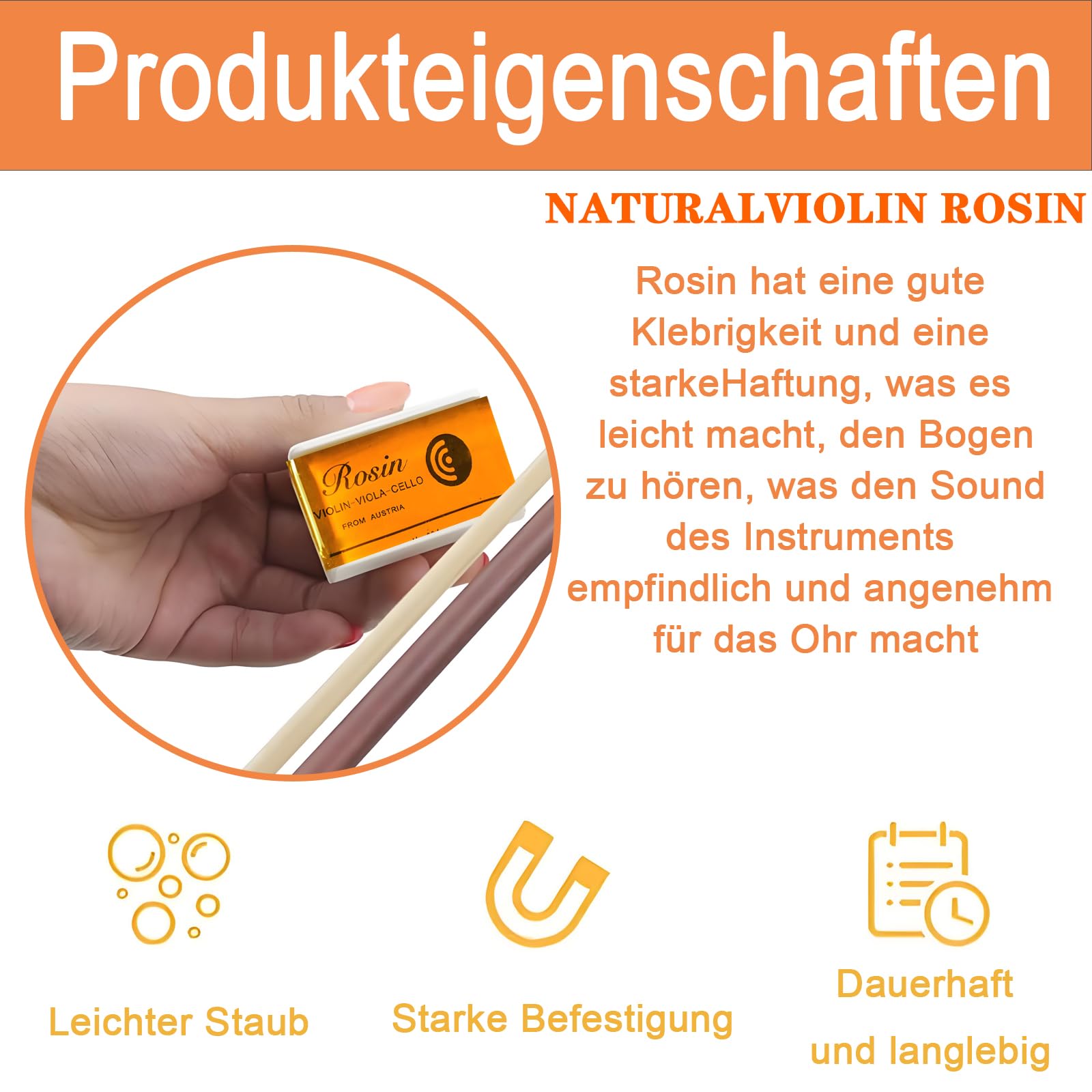 10 Stück Kolophonium, Natürliches Kolophonium, Cello Kolophonium Löten Violin Rosin Leichtes Staubarmes Kolophonium für Instrument Violine Viola Cello Violoncello Bass Fiddle Kolophonium