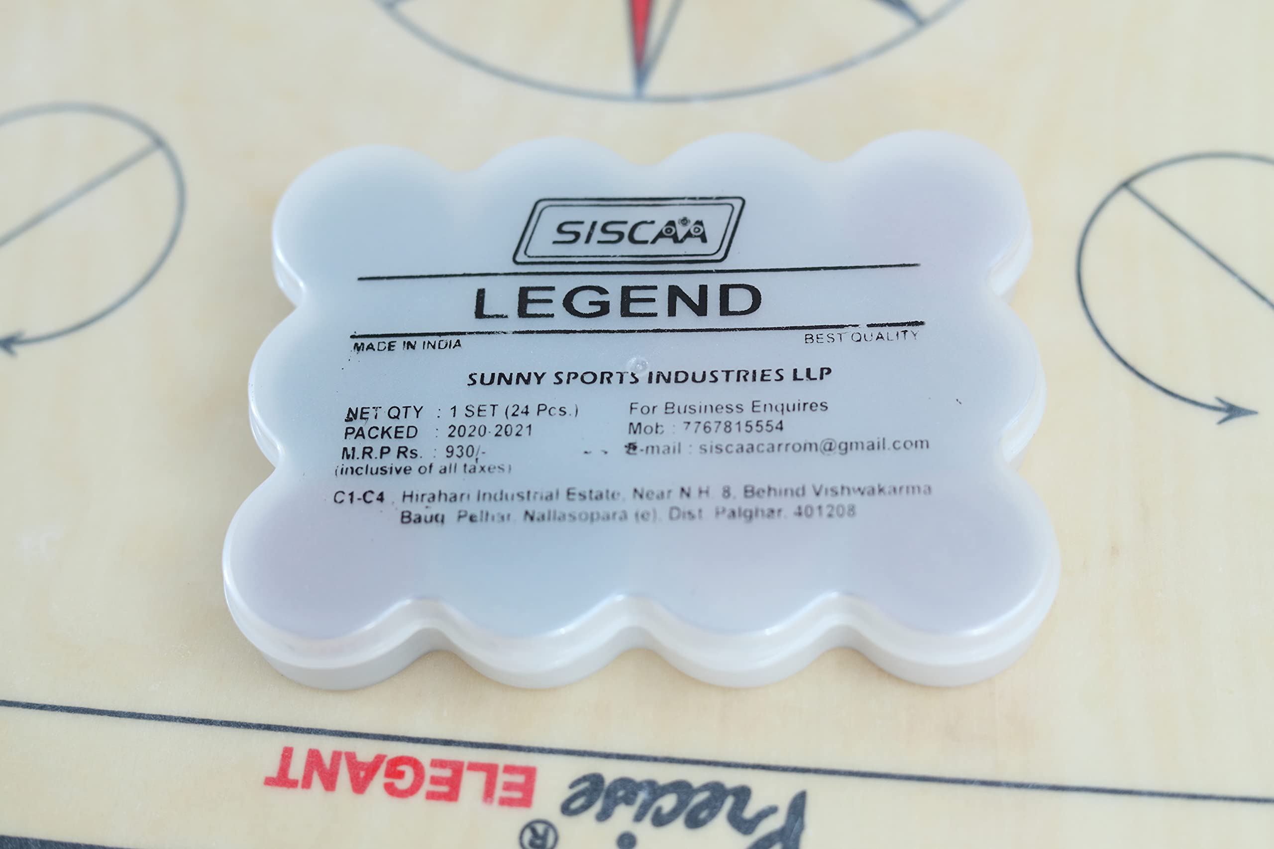 SISCAA Legends Quality Carrom Coins