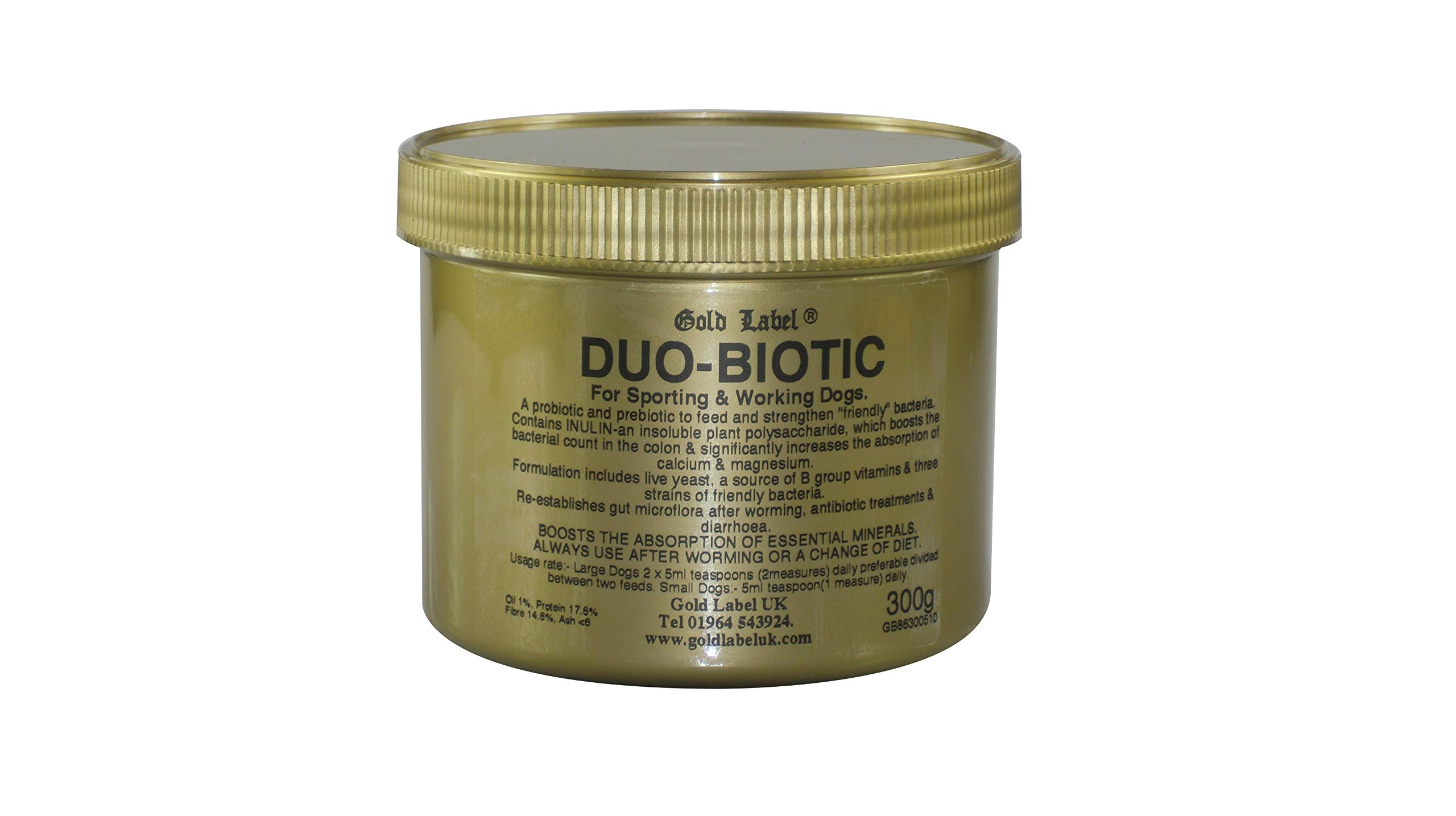 Gold Label Canine Duo-Biotic, Clear, GLD1240