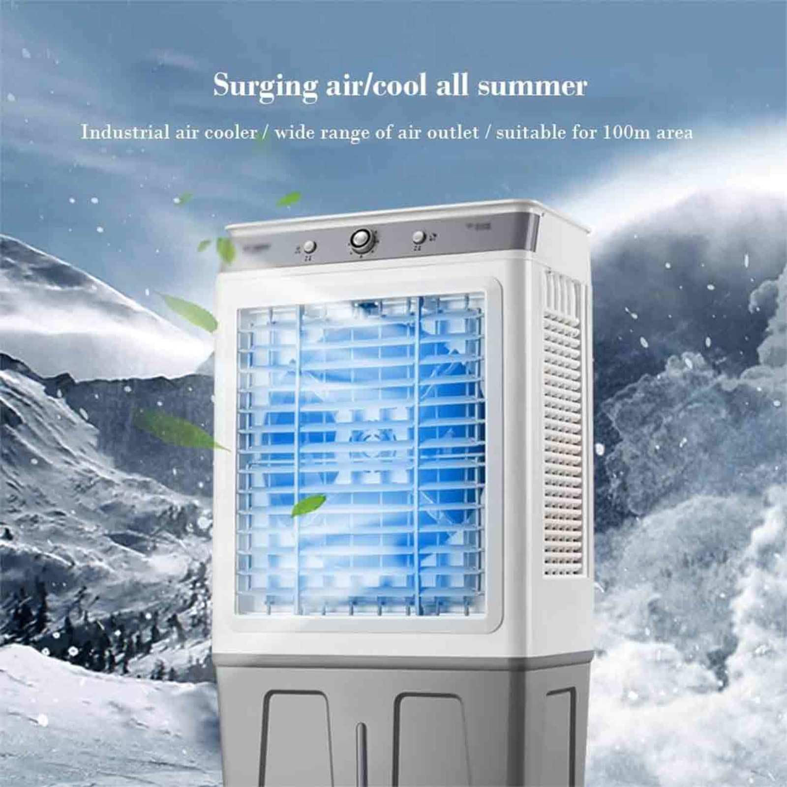 Aire Acondicionado Portatil, 3 Velocidades,Tanque de 35L,3 en 1 Climatizadores Portátiles Temporizador 7.5H,Oscilación Para El Hogar Y La Oficina