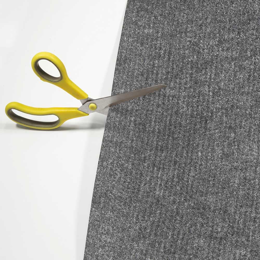 OLIVO.shop Passatoia Antiscivolo Ingresso al Metro Tappeto Moquette Multiuso Tappeto Ingresso Interno Esterno Rotolo Tappeto Corsia Effetto Moquette al Metro TRAFFIC GRIGIO (1x5 MT)
