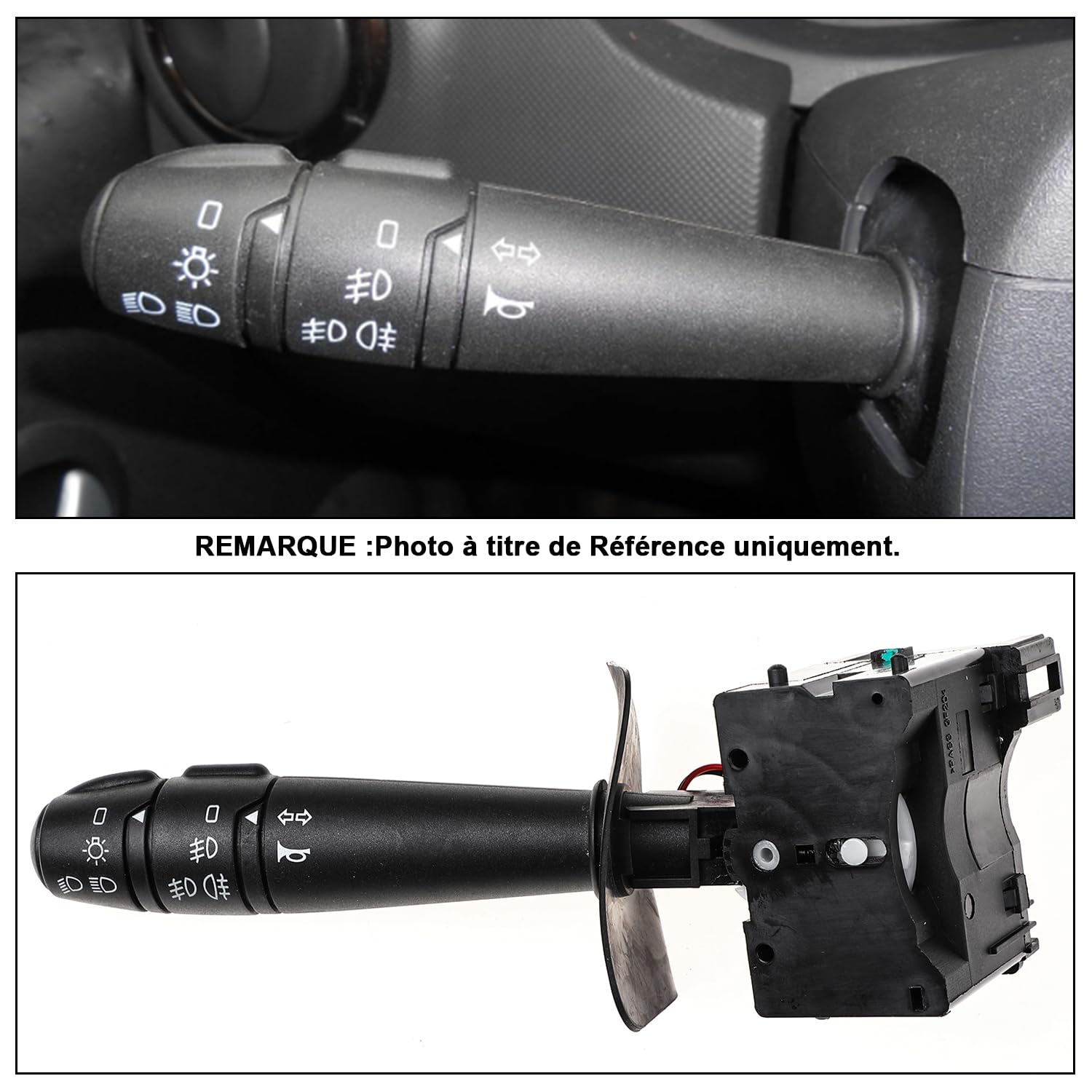 YAOPEI Commutateur de Clignotant de Colonne de Direction pour Dacia Sandero Duster Logan Express Tondar 6001551361 Commodo 13 BROCHES