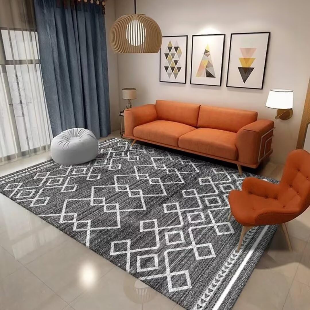 Tapis ultra doux noir pour créer une ambiance cocooning dans une chambre de fille