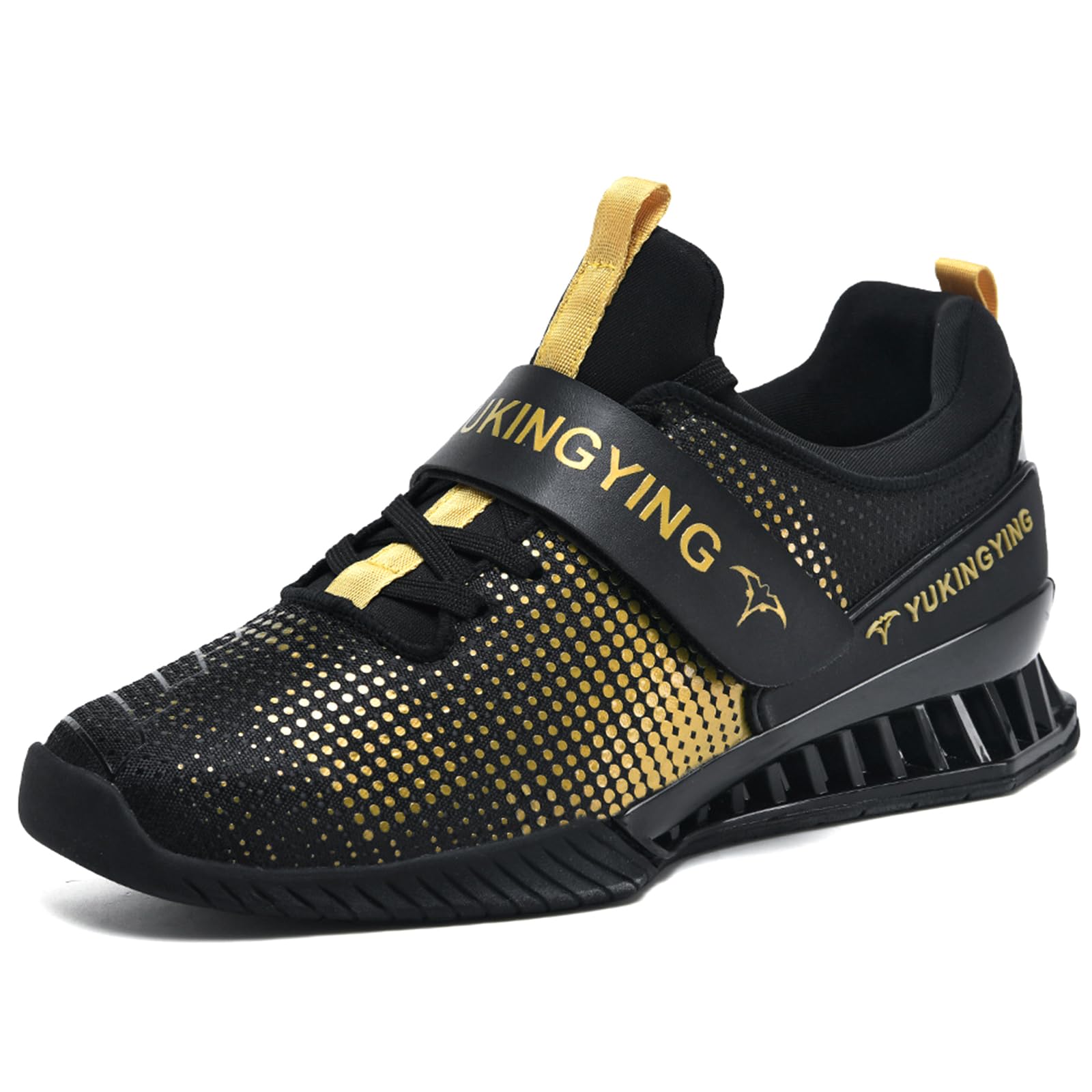 NGARY Chaussures d'haltérophilie Homme Femmes Haltérophilie Squat Chaussures Cross Trainer antidérapantes et Respirantes Chaussures de Gymnastique