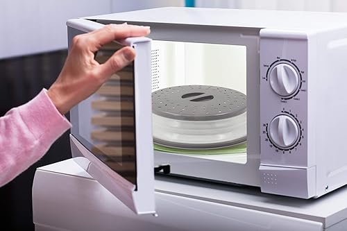 Miniatura 5 de LAMINET Cubierta extensible para tazón y plato para microondas (gris)