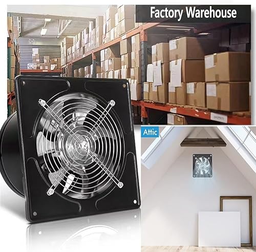 Miniatura 9 de Ventilador de escape de 40 W, instalación a través de la pared, ventiladores de ventilación de 110 V con enchufe, ventilador de humo de escape de 6