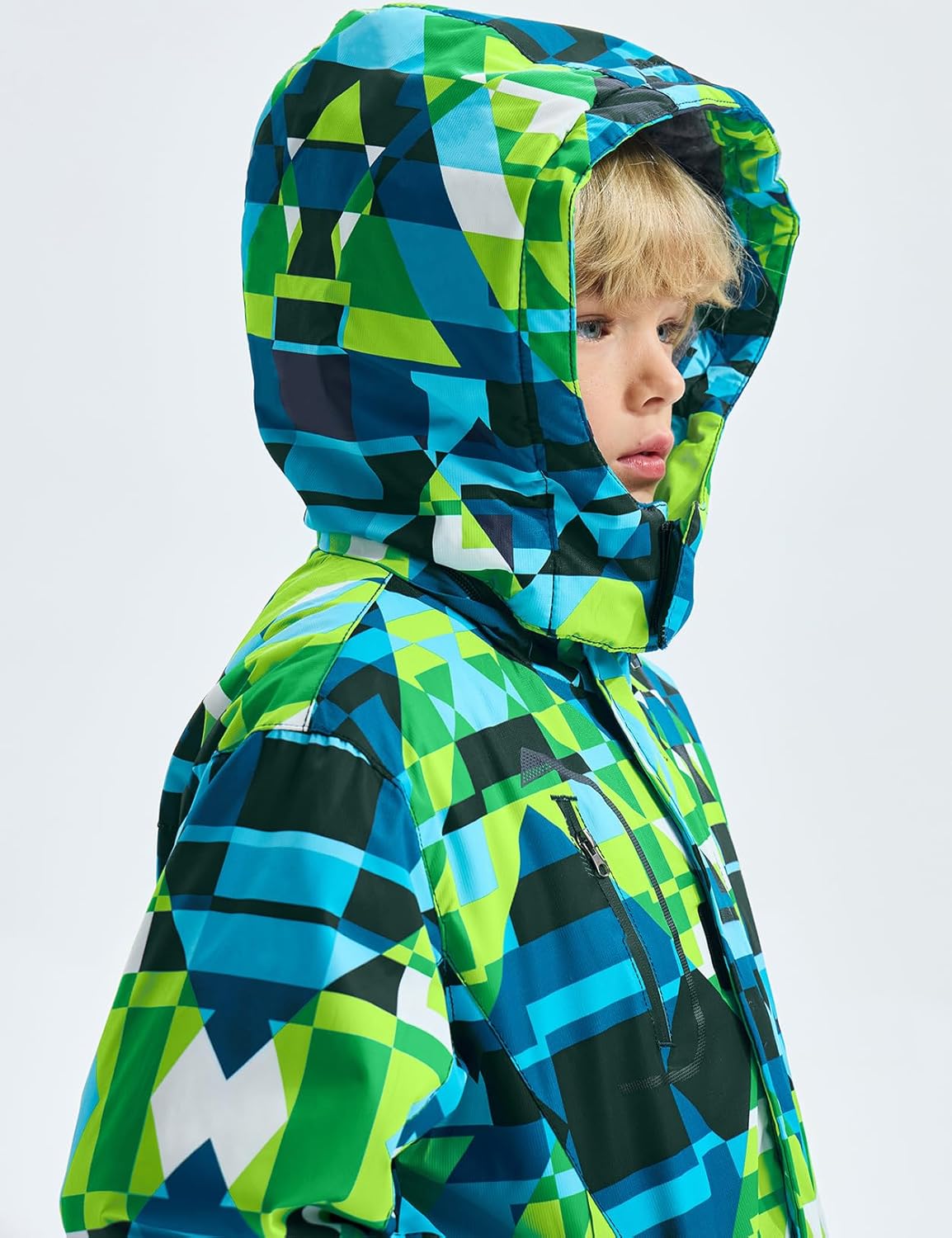 GEMYSE Boy's Waterproof Ski Snow Jacket Windproof Winter Jacket with Hood - Image 5