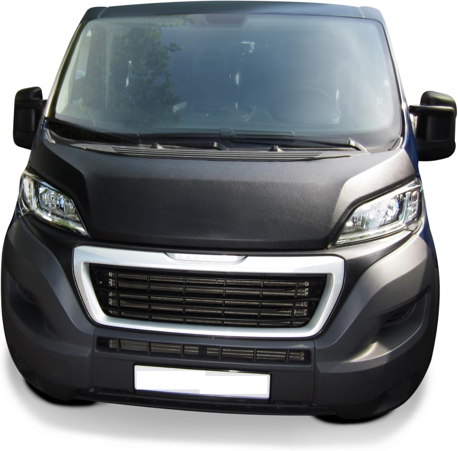 AB3-00052 Hood Bra Compatible with Fiat Ducato 3 Phase 2, Citroen Jumper 2 Phase 2, Peugeot Boxer 2 Phase 2 Since 2014 Bonnet Bra Front End Nose Mask STONEGUARD Protector Tuning