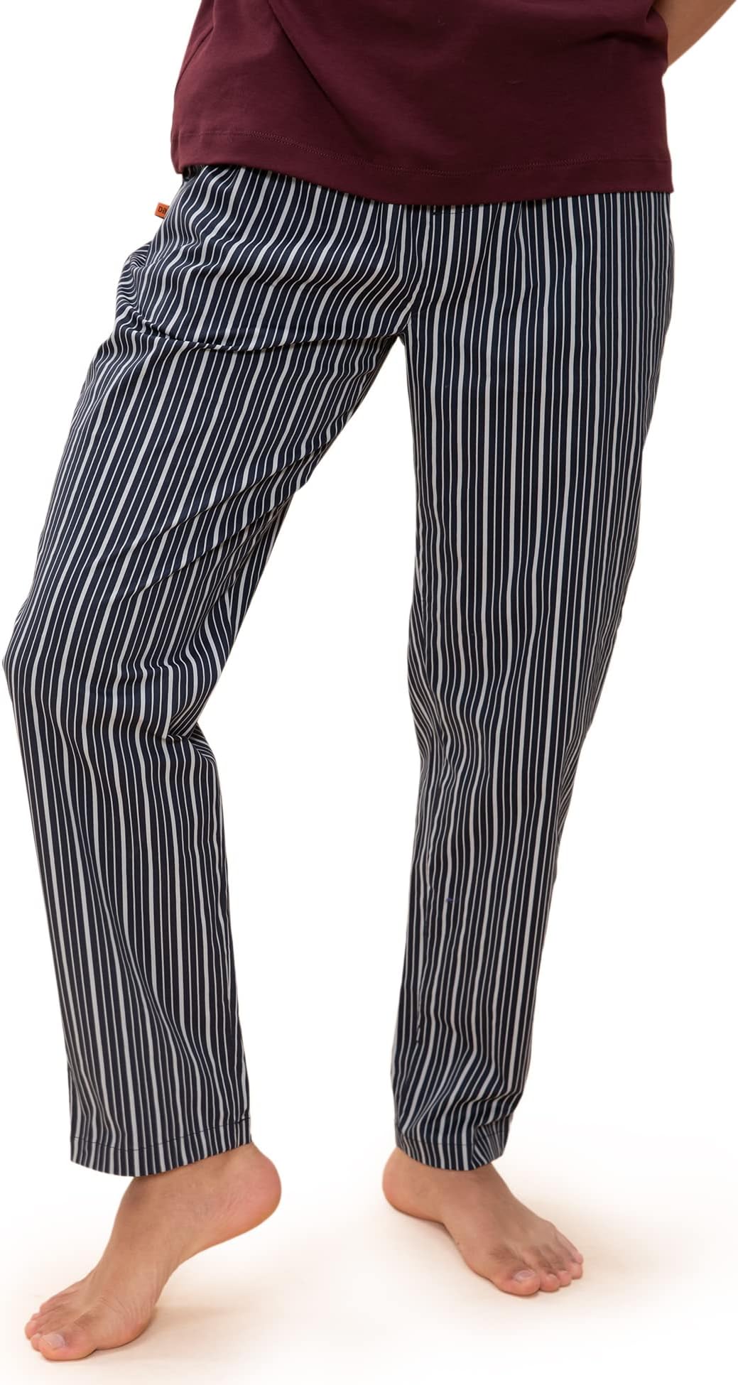 DAMENSCHRegular Fit Cotton Blend Woven Casual Style Pyjama Dual Pockets Breathable Microfibre Waistband Anti-Bacterial Stretchable Soft Comfortable Pyjama For Men