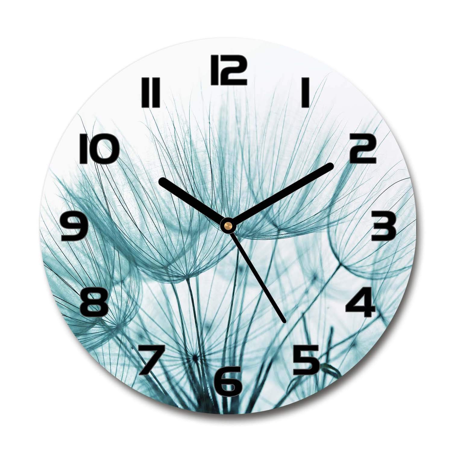 Horloge sur pied salon design Tulup en verre 60x60cm pour créer une ambiance zen