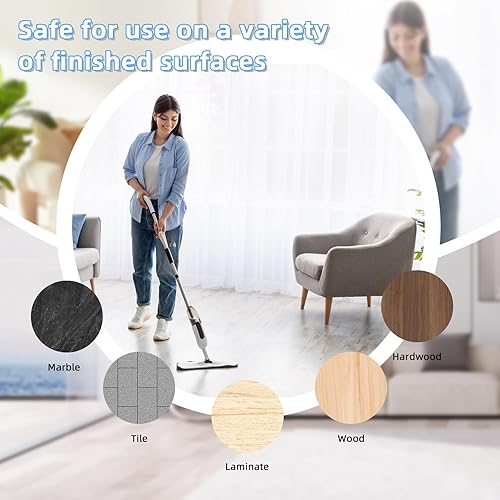 Miniatura 6 de 15 repuestos de almohadillas desechables para trapeador Swiffer PowerMop multisuperficie, almohadillas de repuesto de limpieza por pulverización