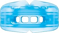 Shock Doctor Double Braces Strapless Mouth Guard Adult Blue - Instant Fit Upper Lower Protection for Sports with Braces
