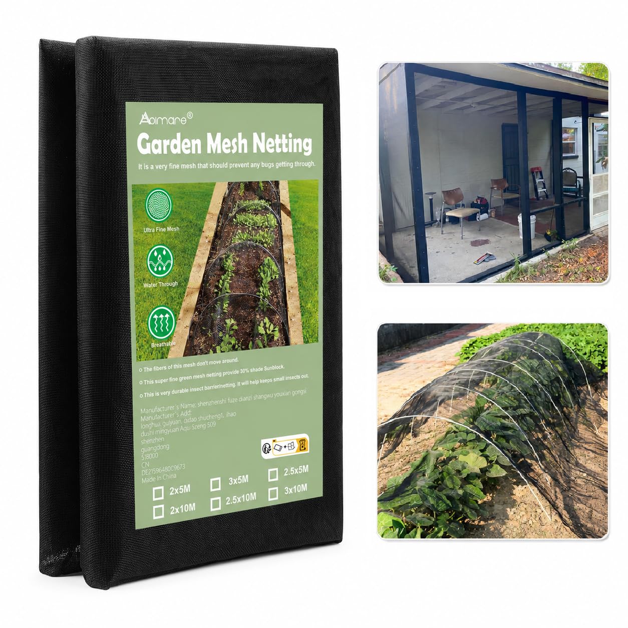 Ultra Fine Garden Insect Netting 2.5 x 10M for Veg Patch Mesh