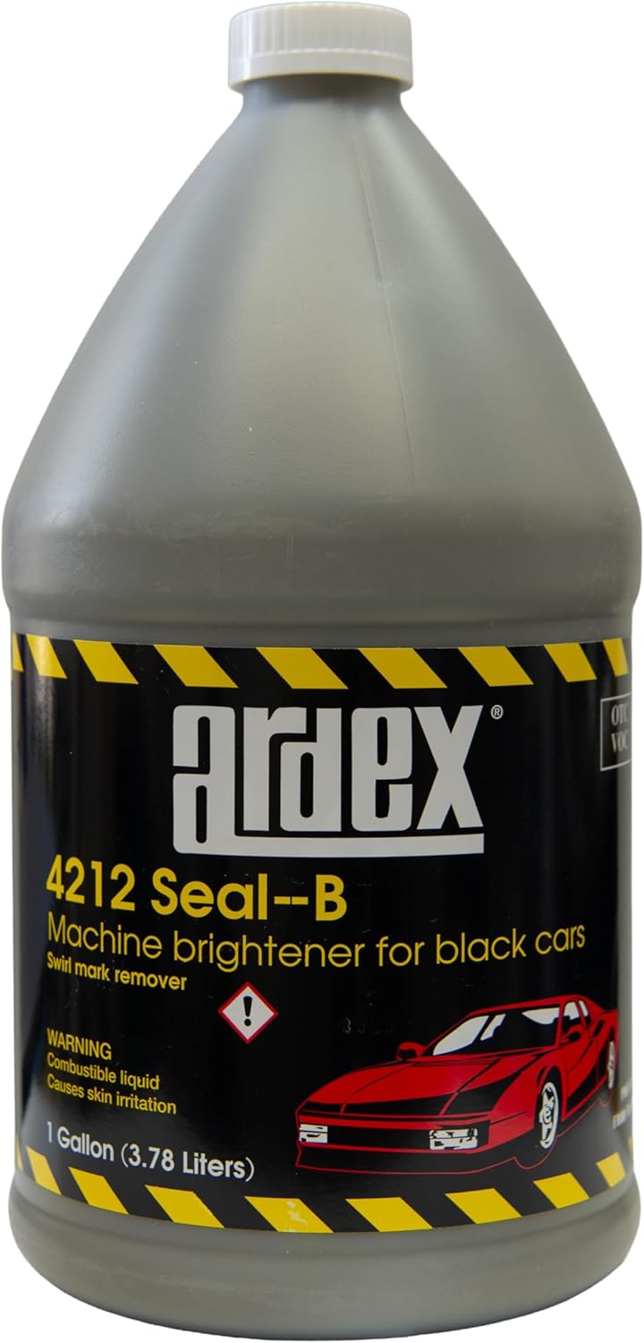 Ardex Seal-B: Swirl Mark Remover, Machine brightener for Black Cars (1Gal and 32 oz) (1 Gal)
