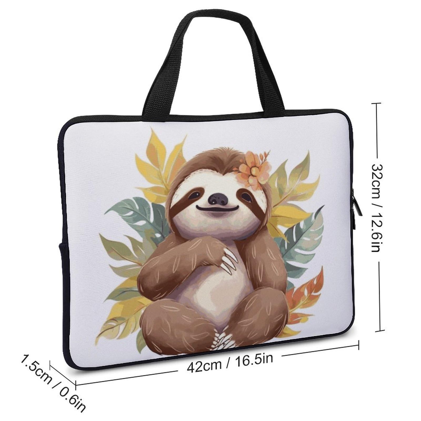 Custodia per laptop da 17", ultra sottile, leggera e impermeabile, in neoprene resistente, con cinghia da polso