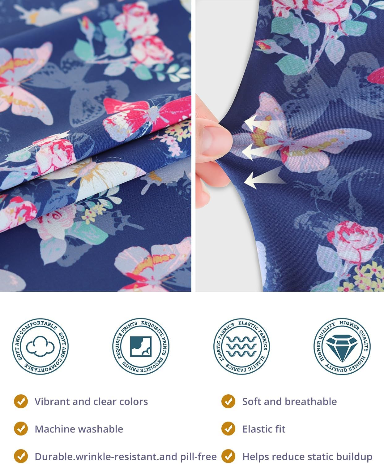 Scrub Caps Women, Double-Sided Printed Adjustable Women's Surgical Cap with Buttons, Breathable Design for Nurses and Doctors - Image 4