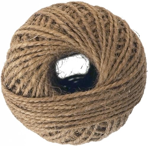 Miniatura 6 de LWR CRAFTS Cordón de yute de 0.059 in, 225 pies por paquete (natural)