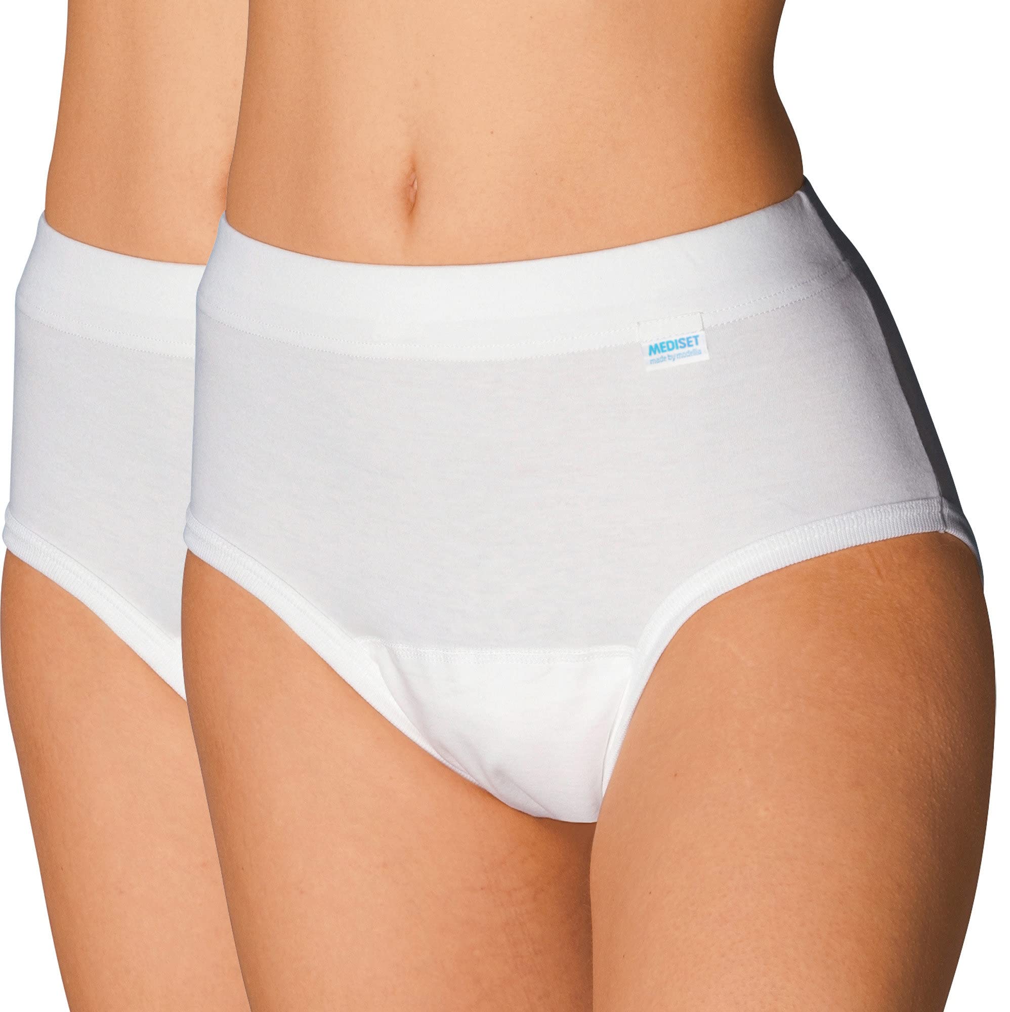 Mediset Damen Hygiene-Slip 2er-Pack weiß Größe 46/48