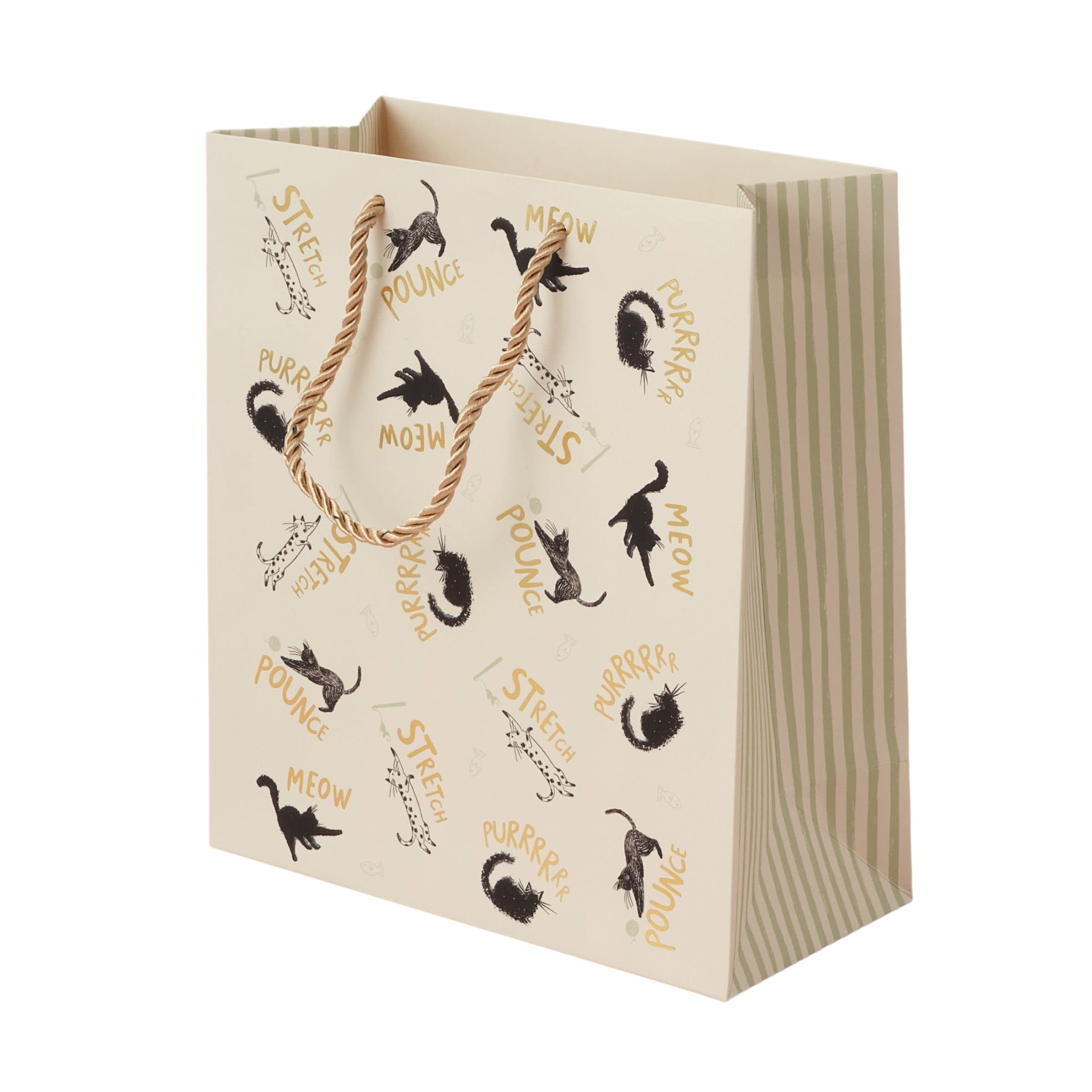 Cardology - Charity Cat Gift Bag, Medium Size, Cat Lover Gift Bag For Birthdays or Celebrations, Cats Gift Bag Medium