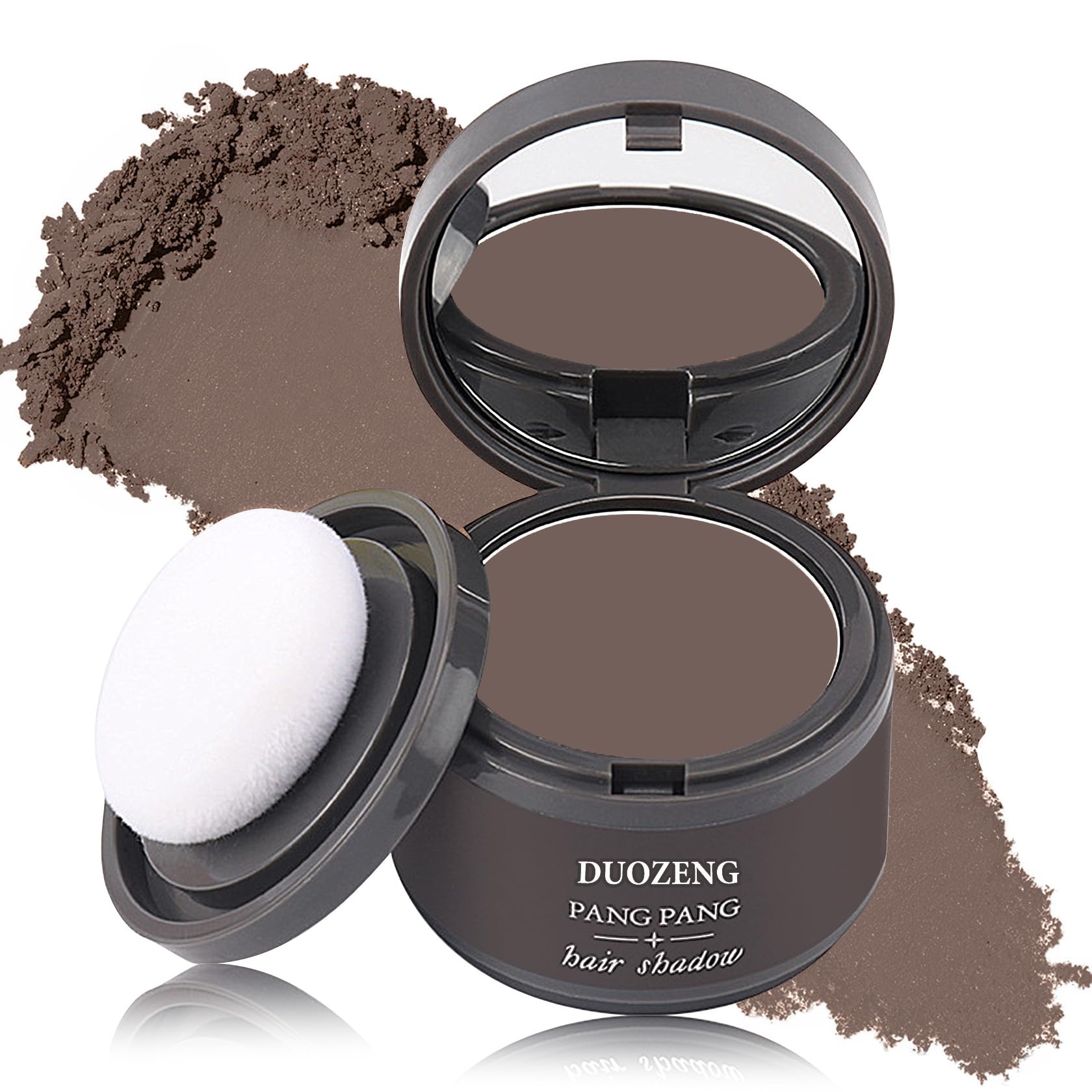 DuoZeng Hairline Powder Root Touch Up Hair Powder,Hairline Shadow Root Cover Up Hair Toppers for Women & Men,Hairline Shadow Powder Stick Hair Root