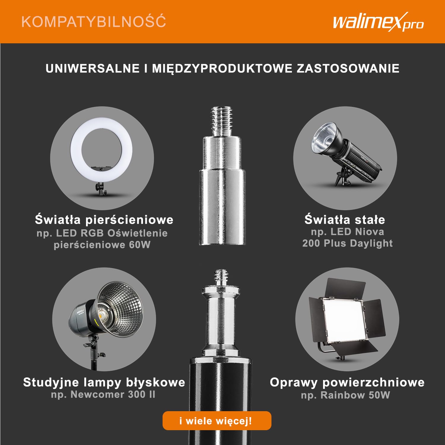 walimex FT-8051 stojak oświetleniowy 260 cm