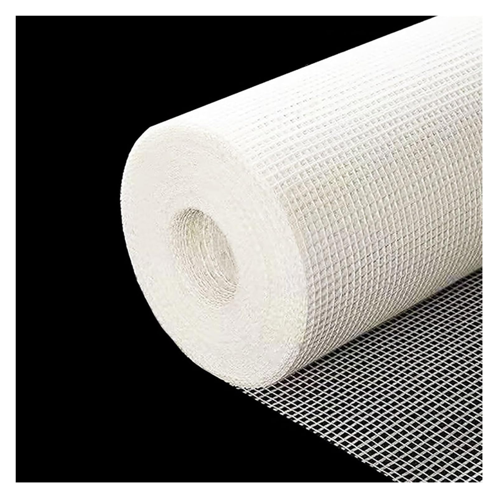 Rollo de malla de fibra de vidrio, La fibra de vidrio rinde la malla for reparación concreta los paneles yeso 50-200m multicolores 0.3-0.5cm(White,50mx0.5cm)