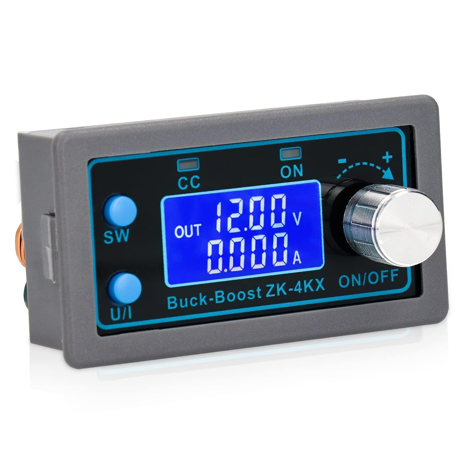 DC Buck Boost Power Supply Module,ZK-4KX Boost Converter Module,Programmable Adjustable Voltage 5-30V to 0.5-30V Power Supply Module Bench DIY Constant Voltage Current Stabilized Regulator Module