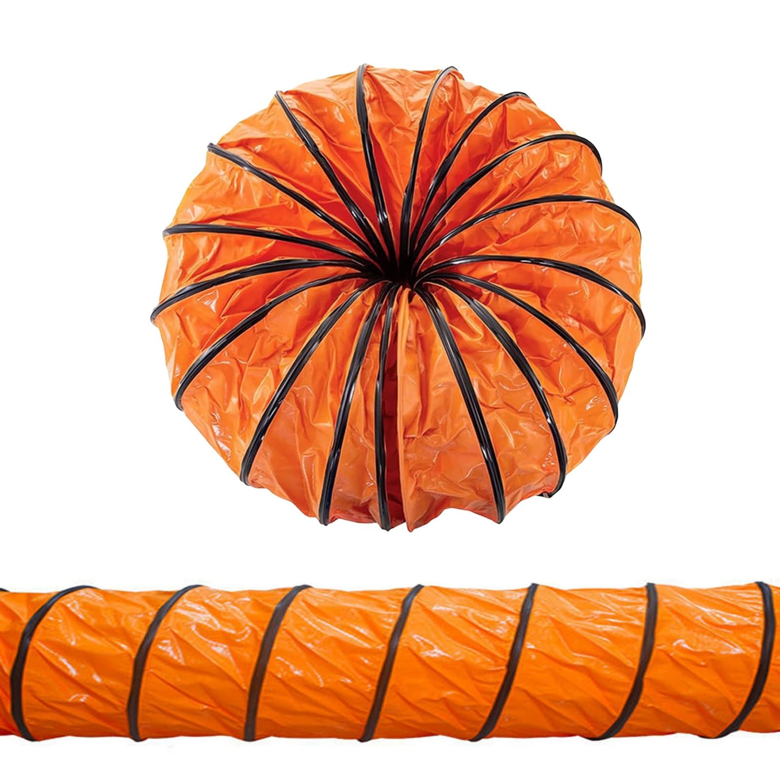Manguera de conducto flexible resistente – Tubo de conducto de aire ignífugo de PVC con conducto impermeable con anillo en D