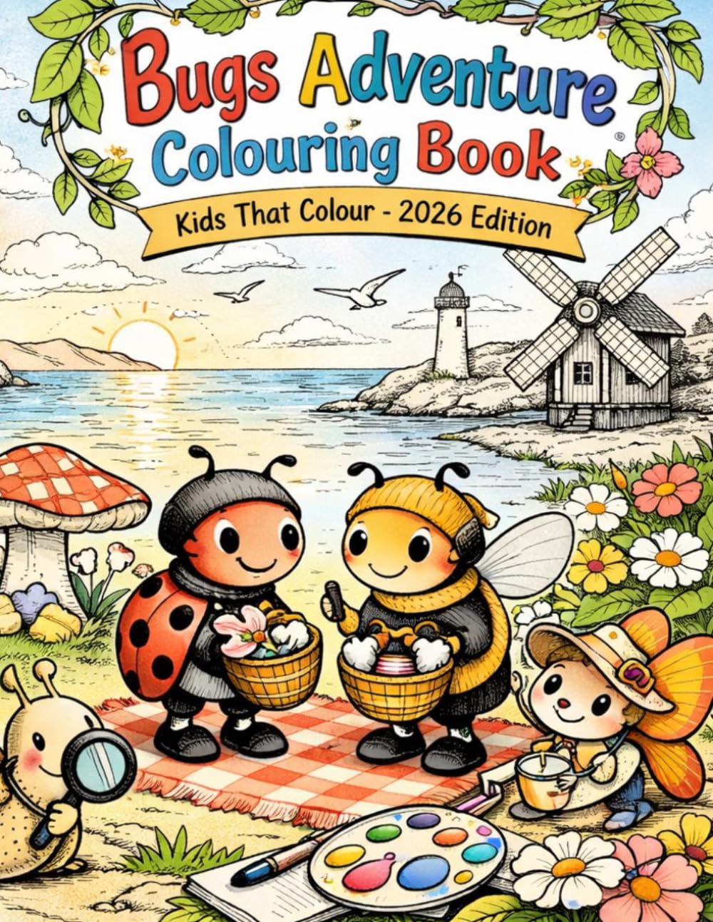 Bugs Adventure Colouring Book: Kids That Colour - 2026 Edition