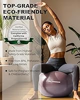 Vista 3 de Trideer Pelota de Ejercicio de Yoga, Silla de Oficina y Bola de Equilibrio, Bola de Estabilidad para Pilates, Terapia Física, Entrenamiento