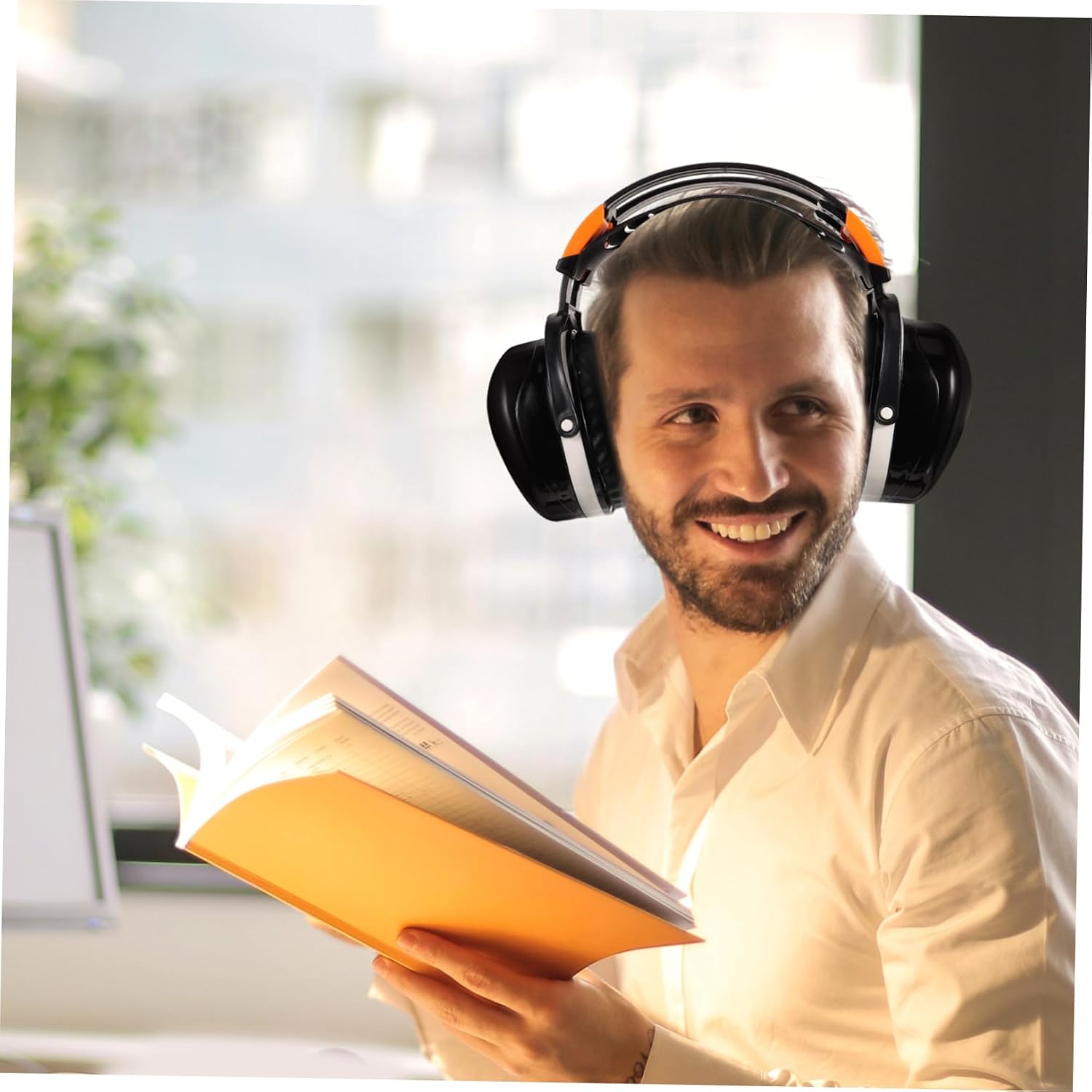 Noise Cancelling Soundproof Earmuffs Lightweight Adjustable Ear Protection Headphones for Sleeping Learning and Industrial Use Comfortable Over-ear Design