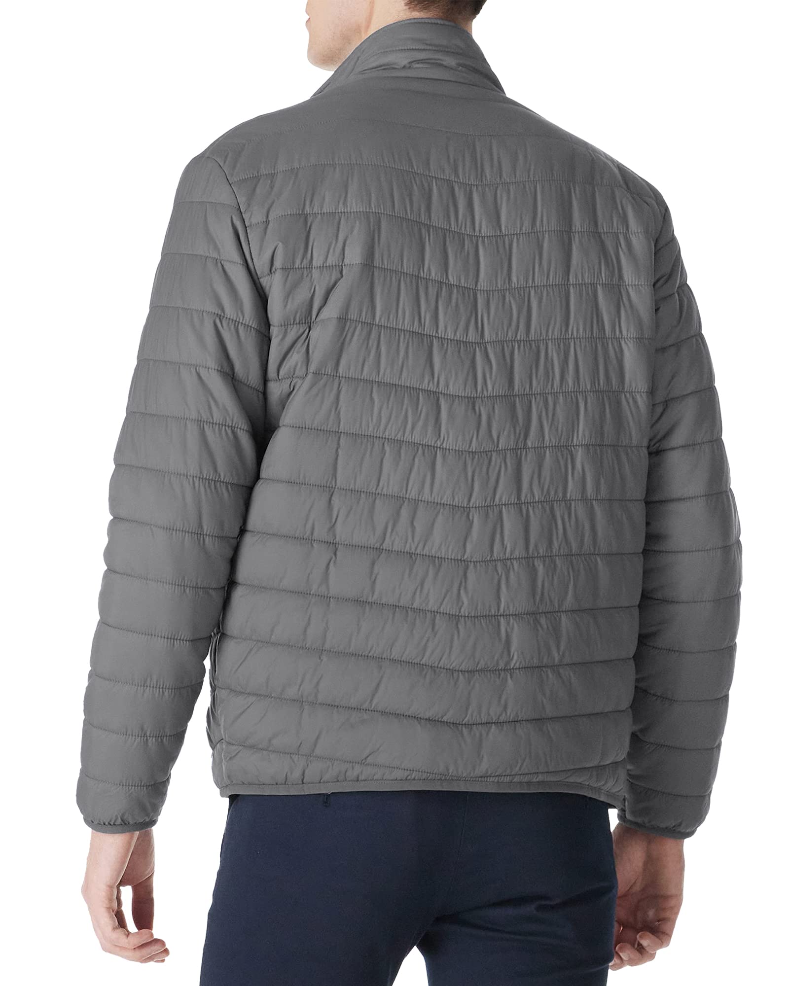 OUTDOOR VENTURES Piumino da uomo leggero e ripiegabile con isolamento a gonfiore caldo e portatile imbottito per escursionismo, viaggi, campeggio