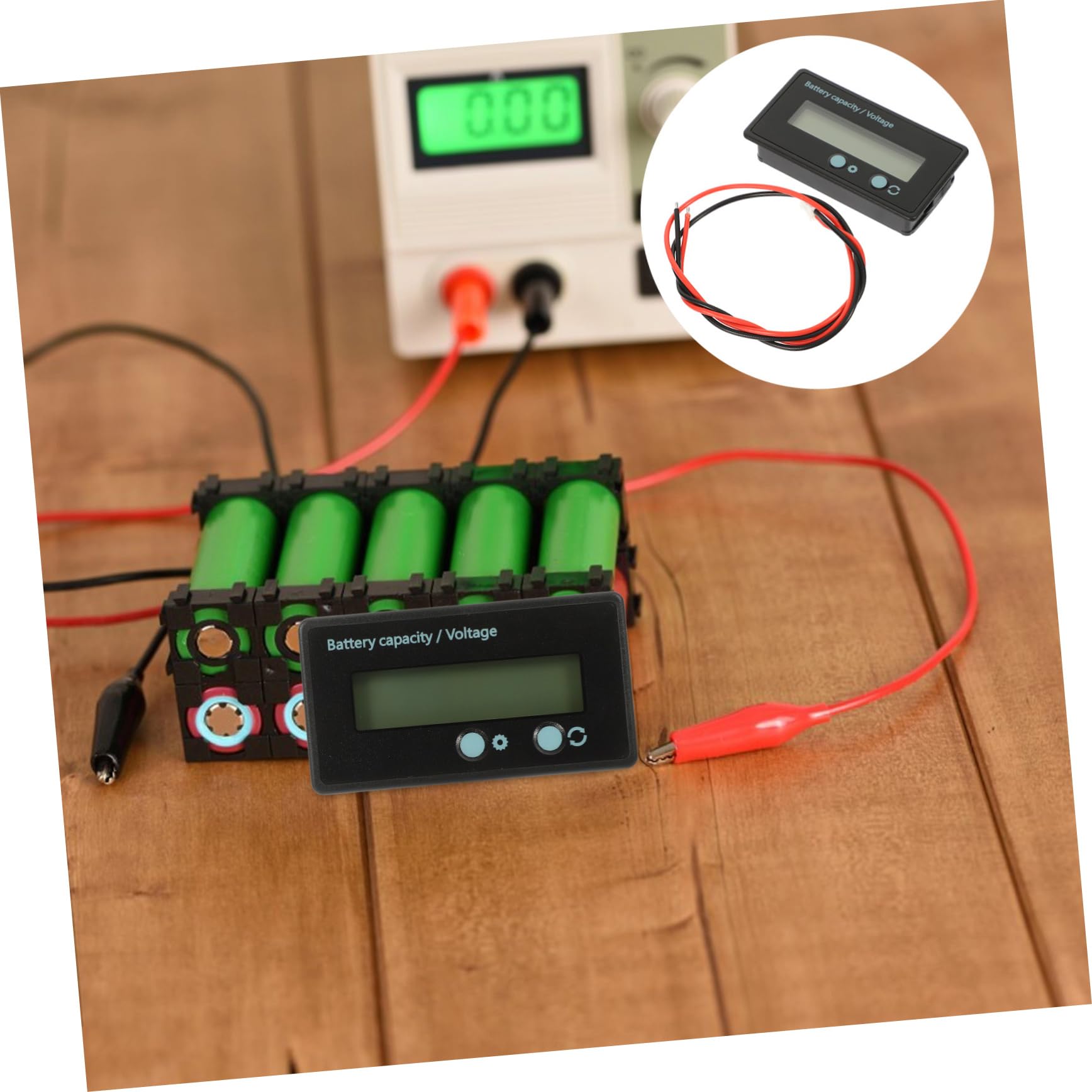 Artibetter 1 Set Battery Voltage Indicator and Gauge Monitor Portable Battery Tester for Car and Household Use Accurate Screen Display for Cell Lithium and