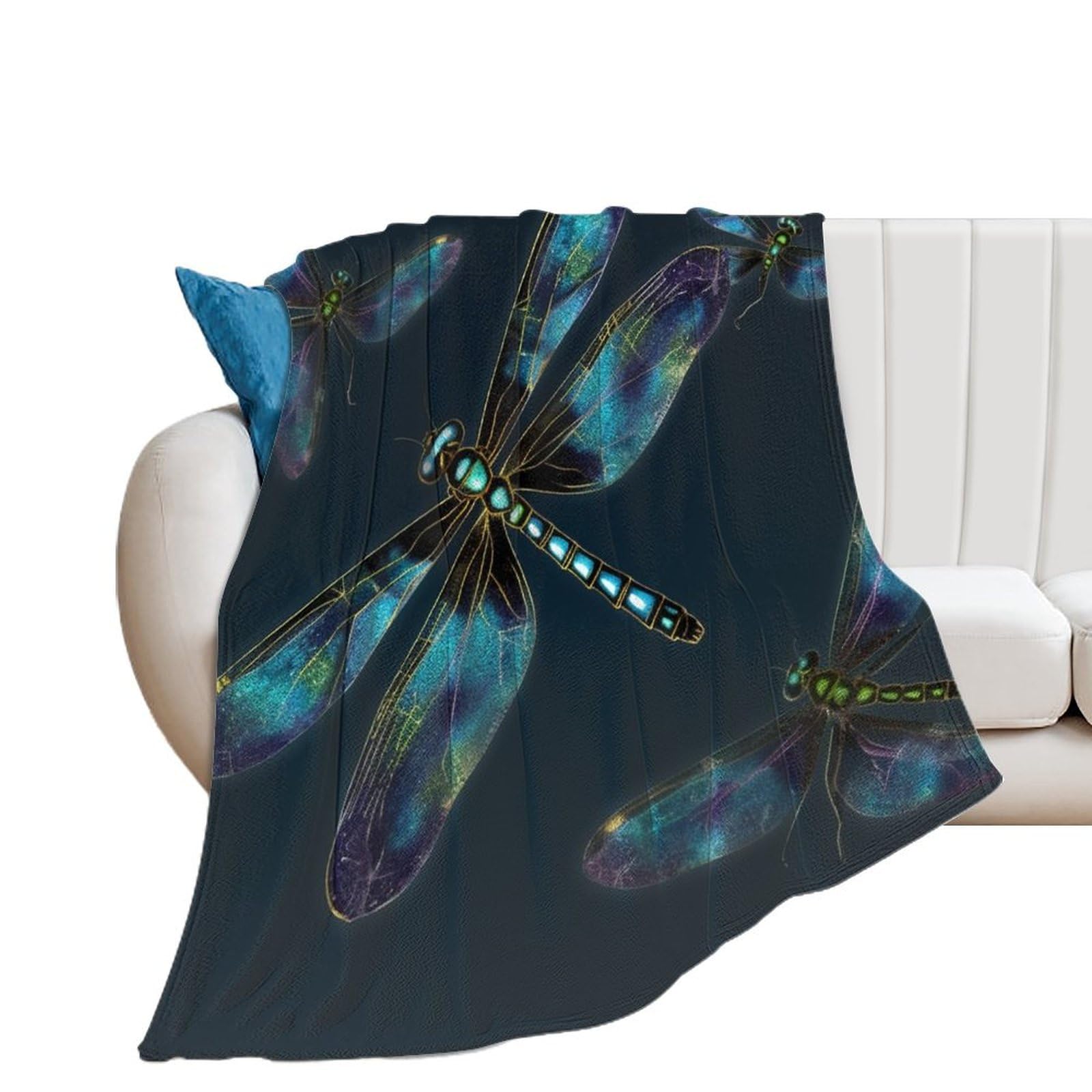 Couverture en flanelle douce 150x200 cm pour lit et canapé