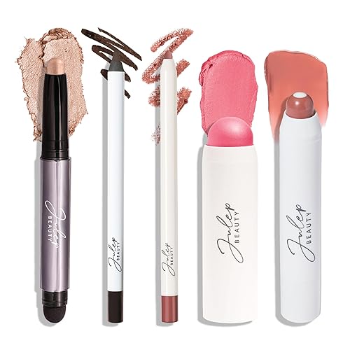 Julep Kit de maquillaje con temática de bailarina de belleza, sombra de ojos, delineador de ojos y bálsamo labial, disfraz de Halloween de última
