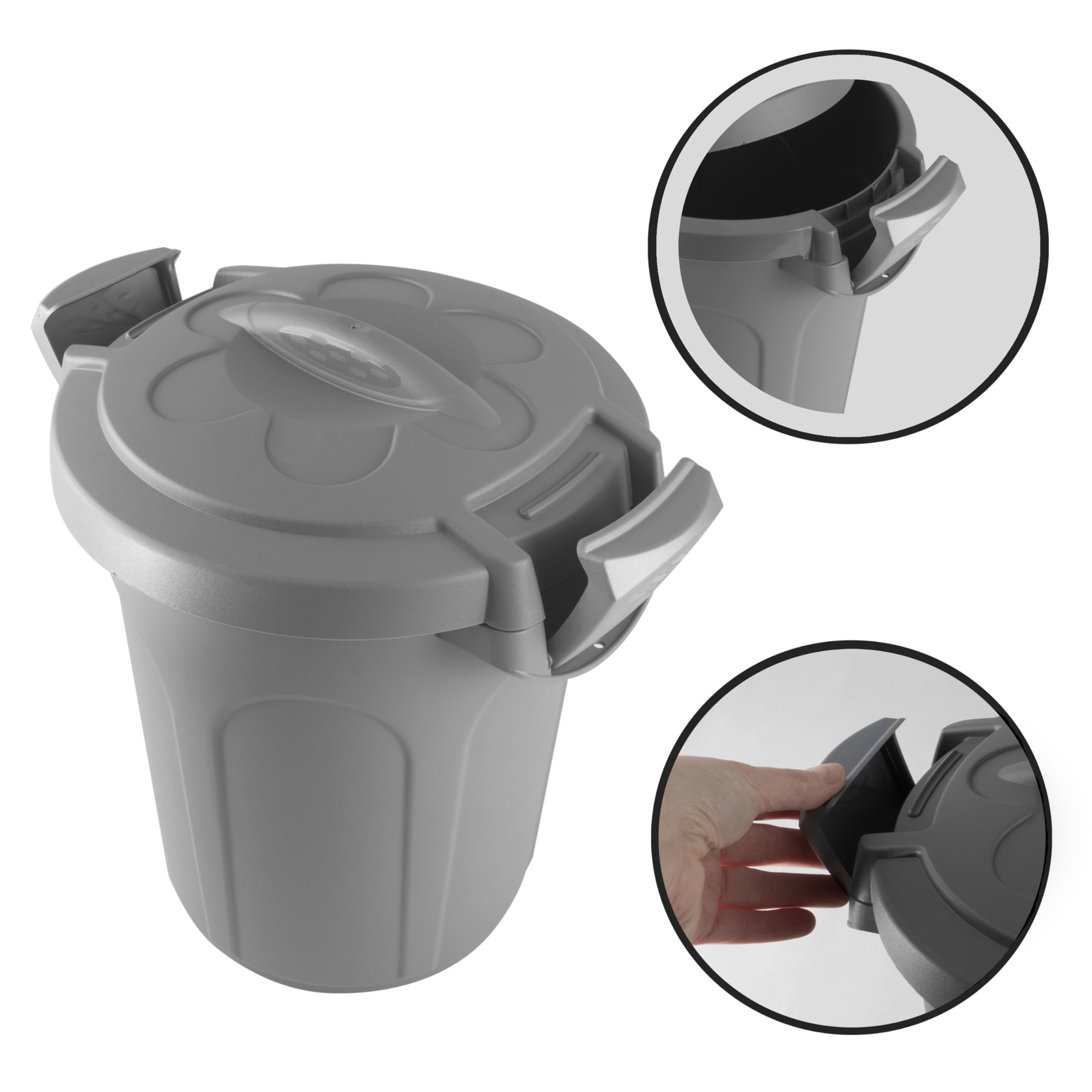 Poubelle Automatique, Poubelle Sans Contact Avec Couvercle Verrouillable, Poubelle Activée Par