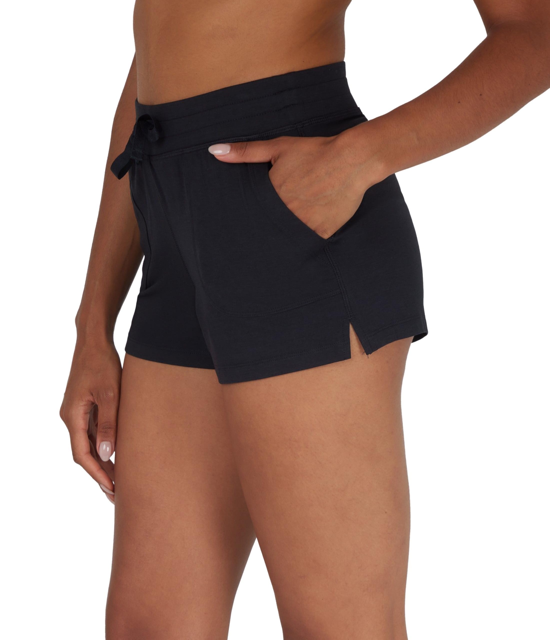 90 Degree By Reflex Lightweight Lounge Heather Shorts Drawstring Casual Summer Sleep Short Shorts for Women