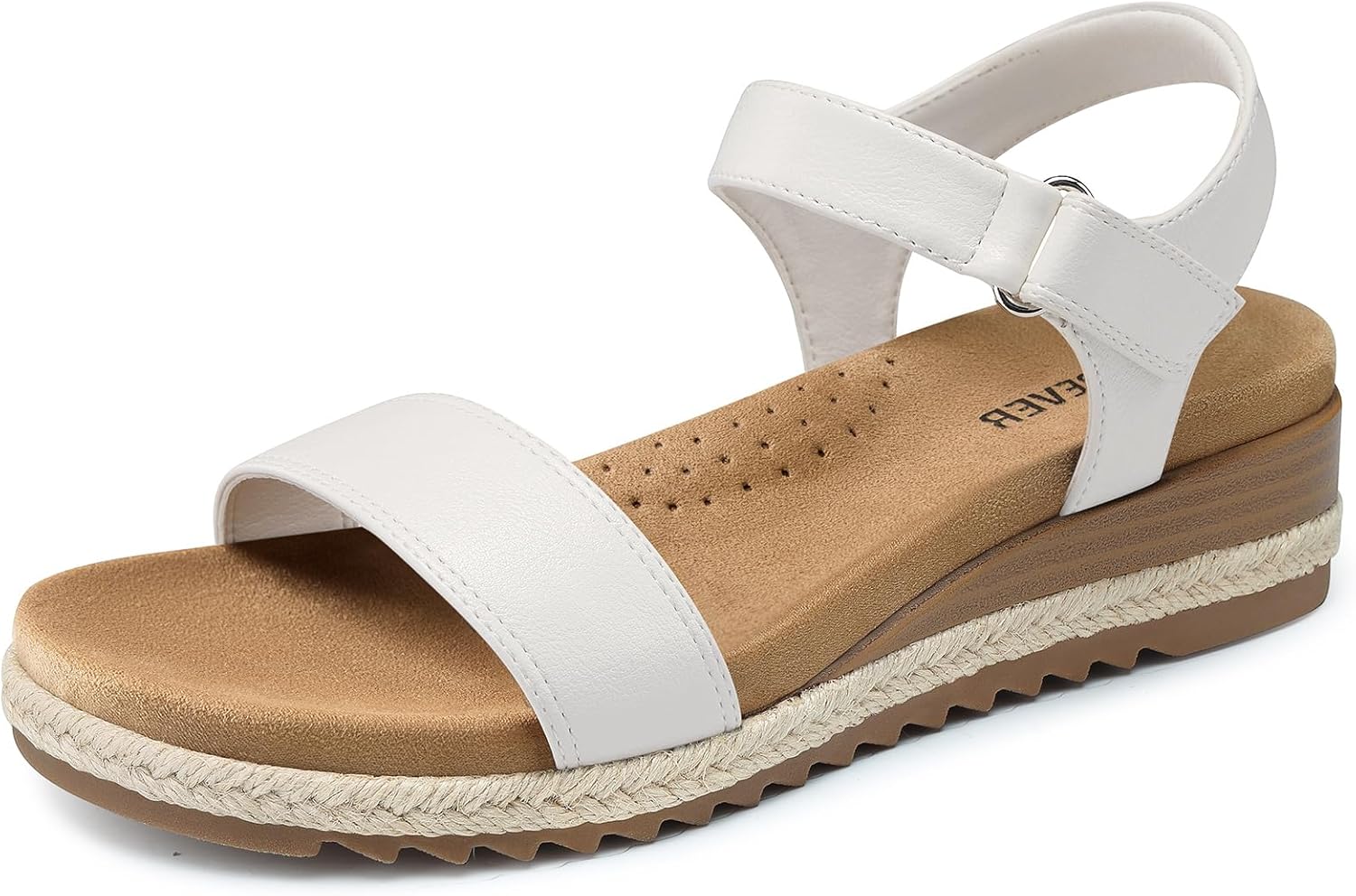 SHIBEVER Dressy Wedge Women Sandals: Espadrille Summer Casual Platform Arch Support Comfortable Walking Wedges Sandal for Womens Shoes - Image 3