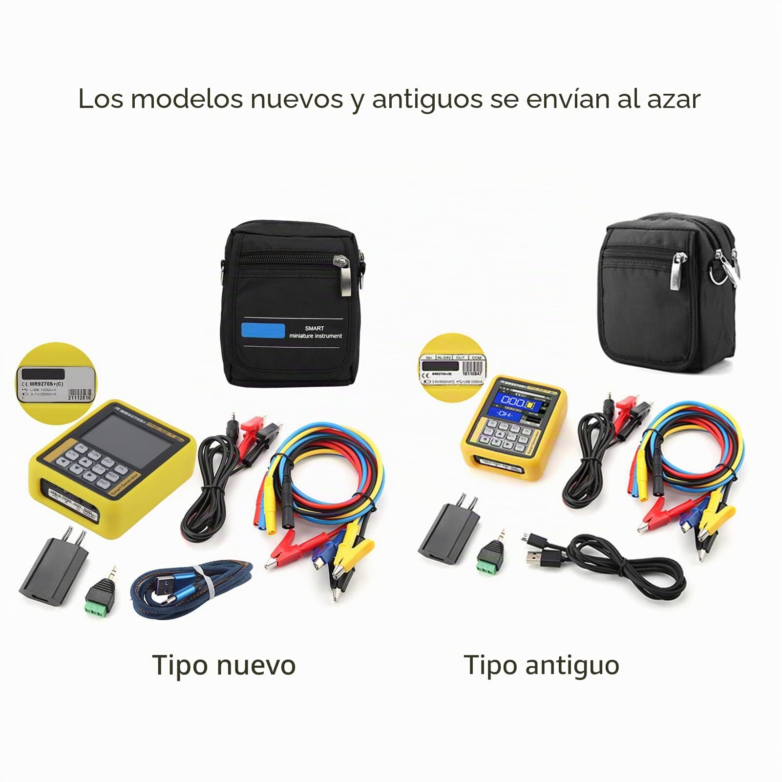Tyenaza Generador de Señal MR9270S, Generador de Señal Multifunción Portátil, MR9270S + 4-20MA Generador de Señal Calibración Corriente Voltaje Termopar, para Sistema PLC DCS (AC220V EU Plug)