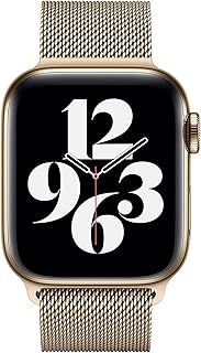 أوستيك معدن لوب خفيف ومريح لساعات ابل 4 مقاس 38mm ضد الصدأ من سمارت ستاف - دهبي، متعدد، للجنسين