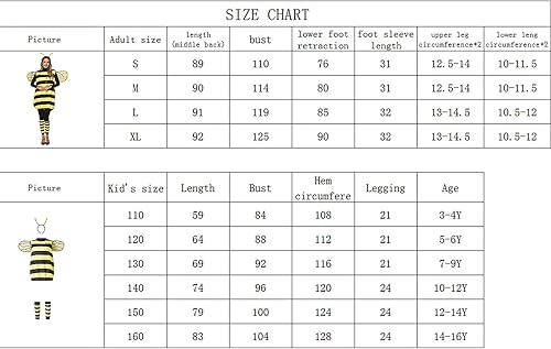 Miniatura 5 de Disfraz de abeja para adultos, disfraz de Halloween para mujer, disfraz de abeja de Halloween con alas y diadema, mangas de pierna para fiesta