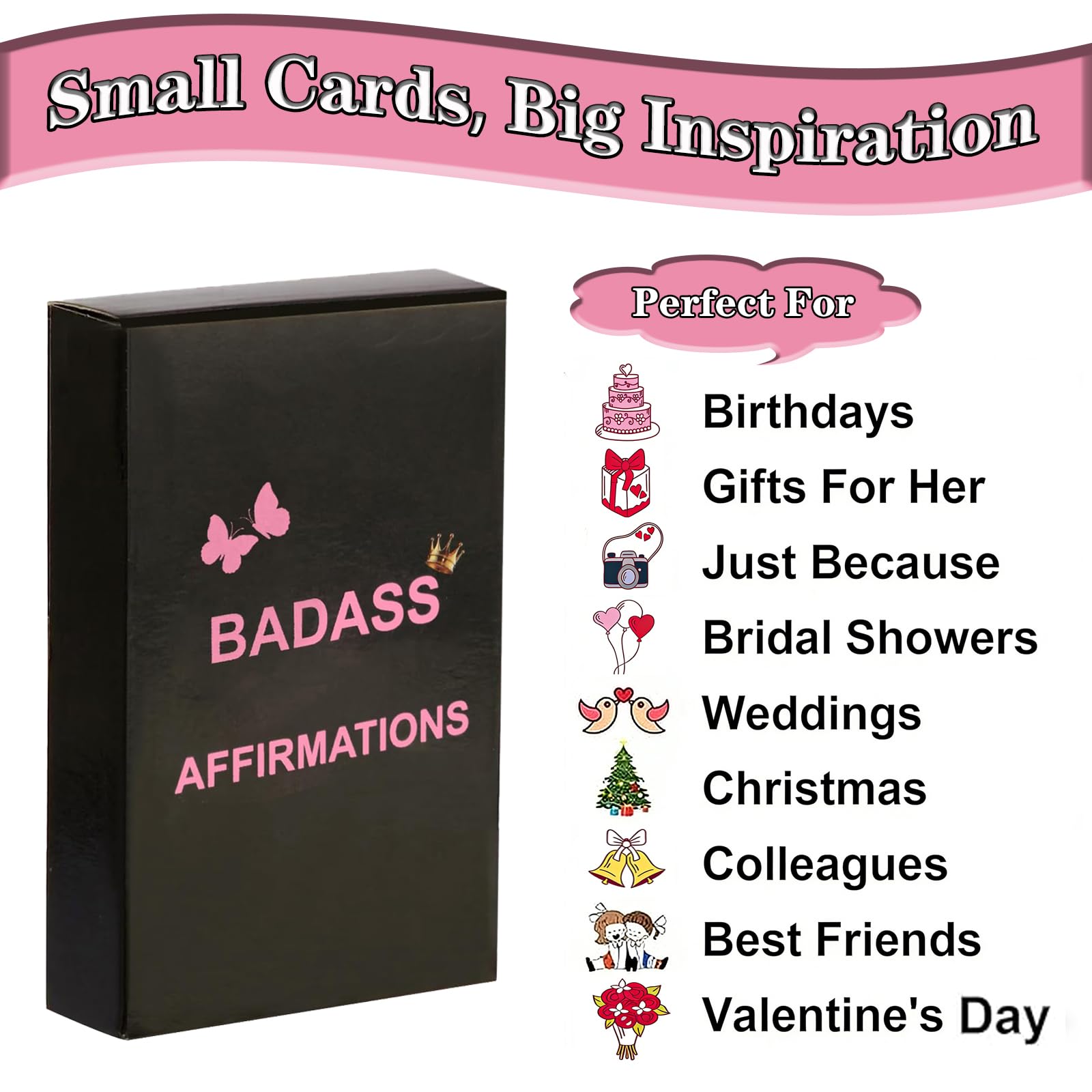 Badass Affirmation Cards – Unique Motivational and Inspirational Gifts for Women
