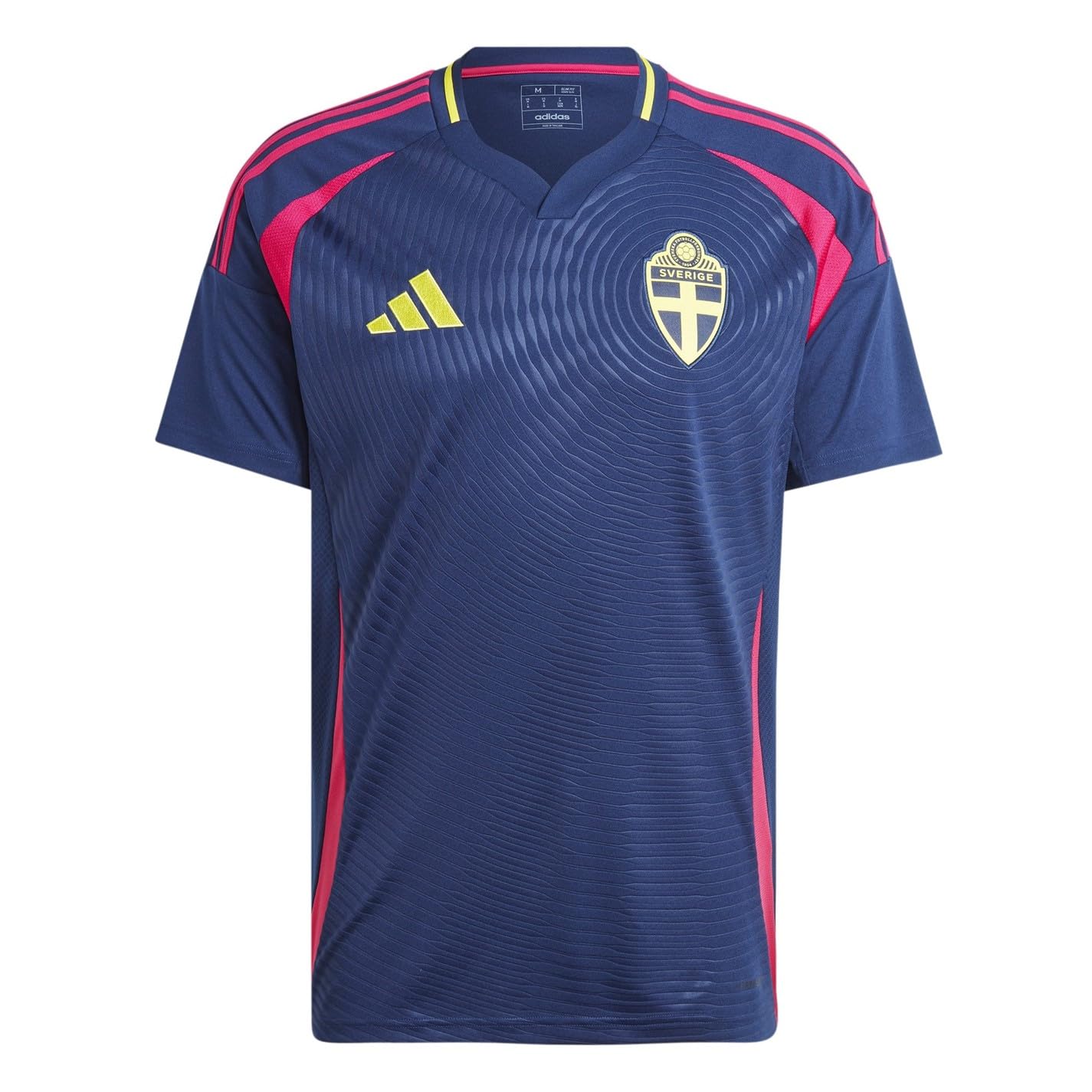 adidas Sweden SVFF Mens Away Football Shirt 2024-2025 (UK, Alpha, S, Regular, Regular) Blue
